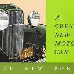 The New Ford Picture Advertisement Booklet