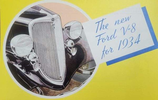 1934 Ford Passenger Car Sales Brochure Color