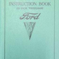 1934 V8 Ford Passenger Car Owners Manual Reproduction