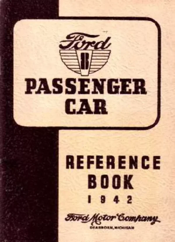 1942 Ford Passenger Car Owners Manual 