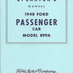 1948 Ford Passenger Car Owners Manual