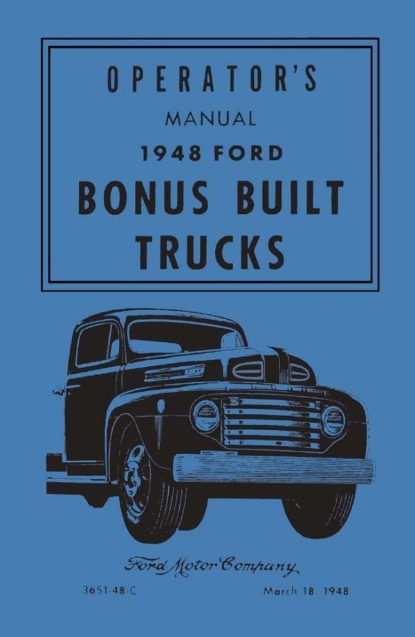 1948 Ford Truck Owners Manual