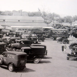 Dealer Display Of All Ford 1930 Models