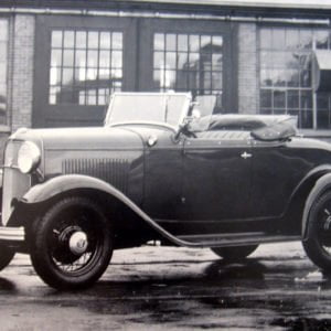 1932 Roadster With The Top Down