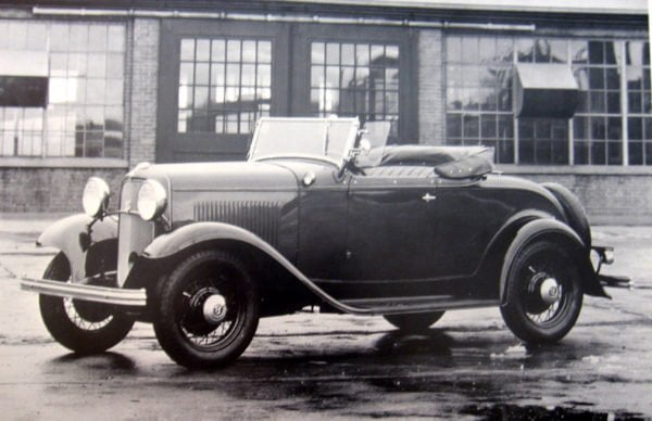 1932 Roadster With The Top Down