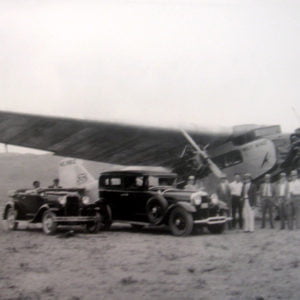 Roadster & Lincoln With Ford Tri-Motor Plane