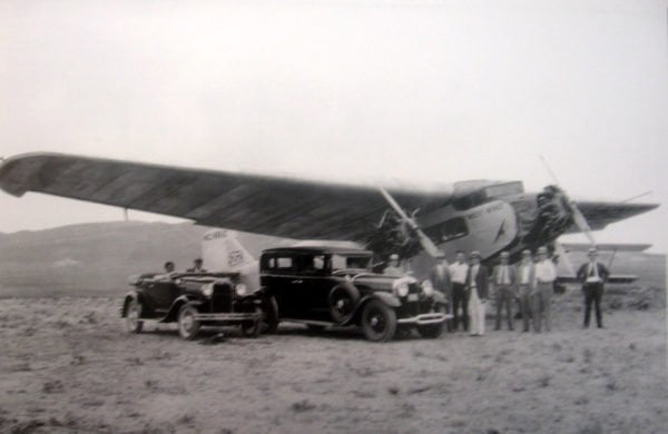 Roadster & Lincoln With Ford Tri-Motor Plane