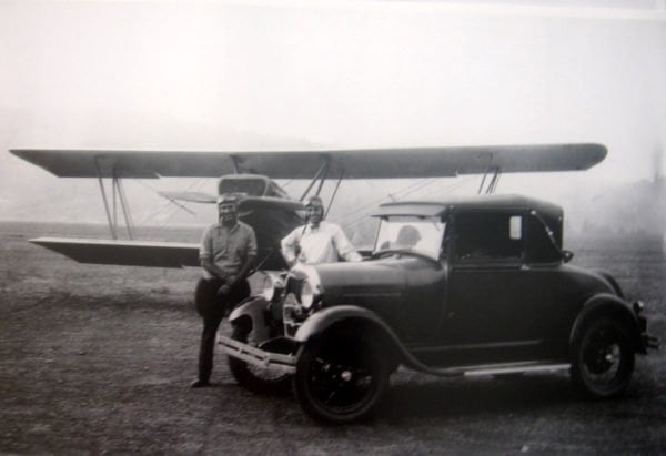 Model 'A' Sport Coupe With Plane