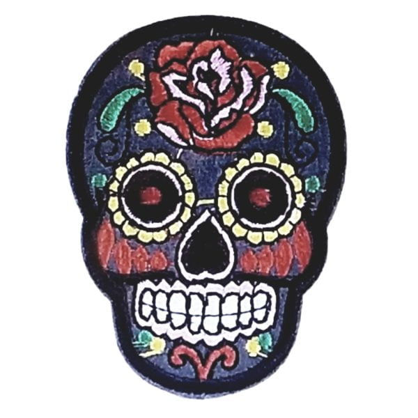 Hot Rod Girls Sugar Skull Patch Gray