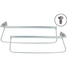 1935-48 Closed Car Sun Visor Brackets, Chrome Plated