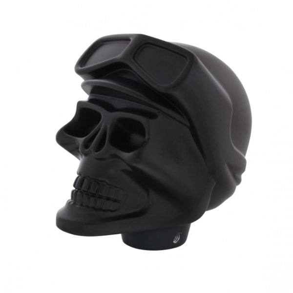 Skull Pilot Shift Knob, Black Aluminum