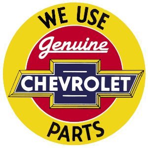 Vintage Chevy Logo Water Slide Decal