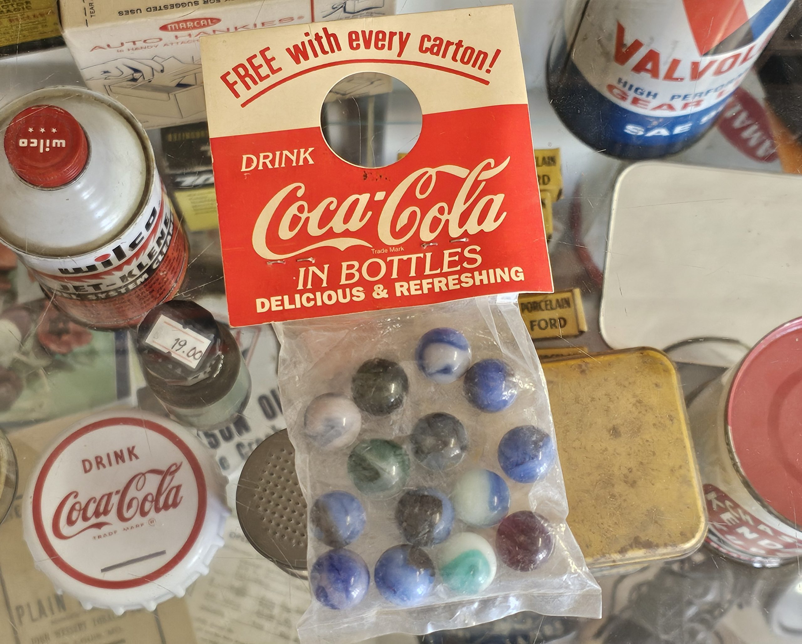Coca-Cola Free With Every Carton Marbles Back