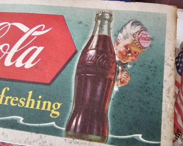 Drink Coca-Cola Delicious & Refreshing Ink Blotter Sprite Boy