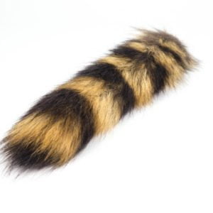 Raccoon Tail With Ball Chain Attached