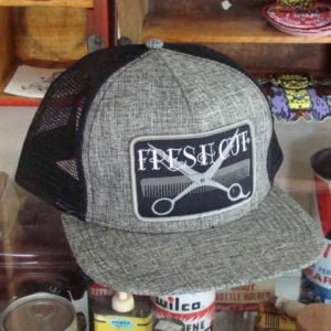 Fresh Cut Snap Back Trucker Hat, Grey/Black