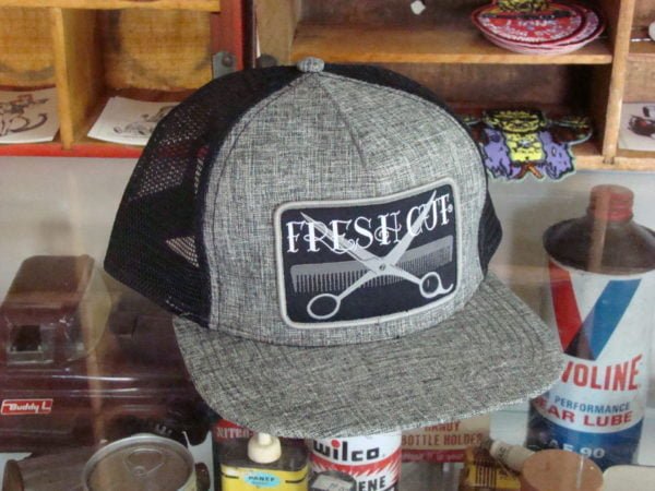 Fresh Cut Snap Back Trucker Hat, Grey/Black