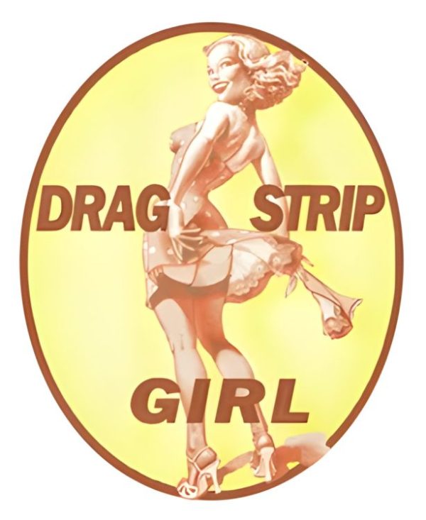 Drag Strip Girl Water Slide Decal