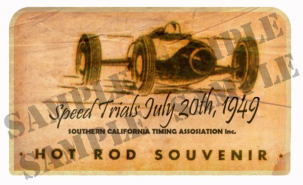Bonneville Speed Trials Souvenir - Water Slide Decal