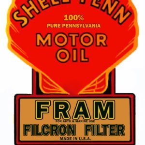 Shell Oil Filter Decal Set Water Slide Decal