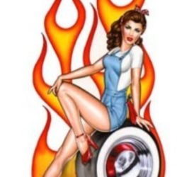 Hot Wheel Pin-Up Water Slide Decal