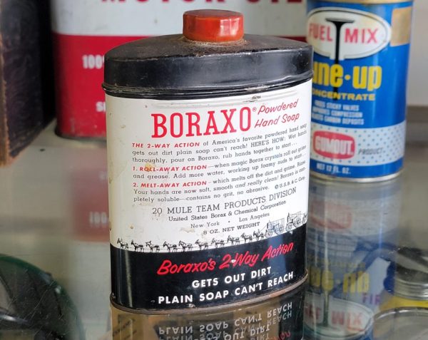 Boraxo Powdered Hand Soap Tin Back