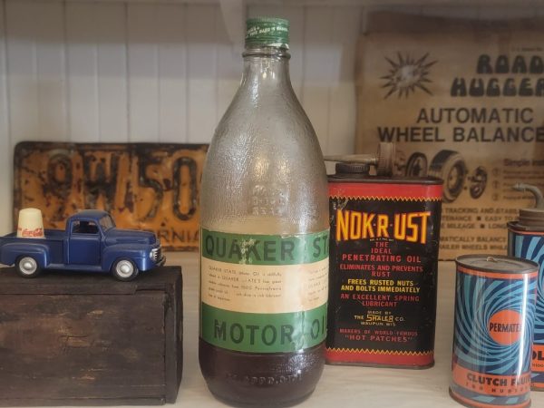 Quaker State Motor Oil Bottle Back