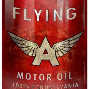 Vintage Flying A Motor Oil Can Cutout