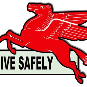 Drive Safely Pegasus Flying Horse Laser Cutout