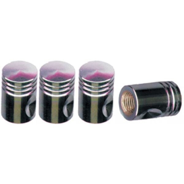 Piston Valve Caps Set Chrome