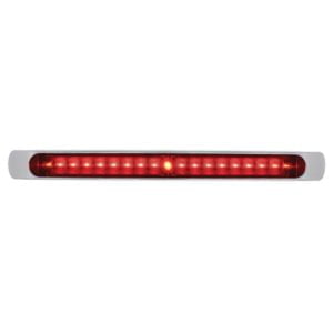 19 LED Tail Lamp/Third Brake Lamp Bar With Chrome Bezel