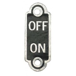 1933-34 Ignition Switch On/Off Plate