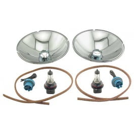 1933-34 Head Lamp Conversion Kit, Quartz Halogen