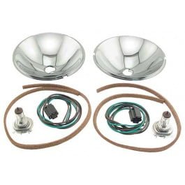 1937-39 Head Lamp Conversion Kit, Quartz Halogen