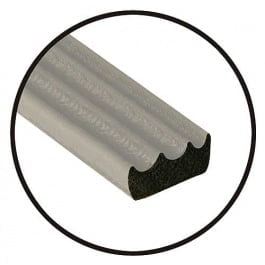 Hot Rod Solid Ribbed Sponge Seal