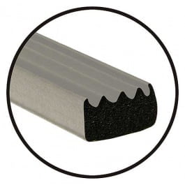 Hot Rod Solid Ribbed Sponge Seal