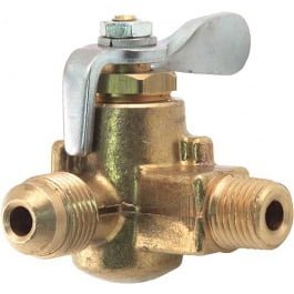 1928-31 Early Fuel Shut Off Valve, All Brass