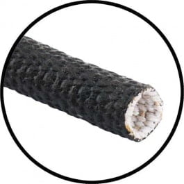 Wire Loom Black Flexible Cloth, 1/4"