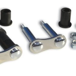 1928-48 Front Spring Shackle Kit, Stainless