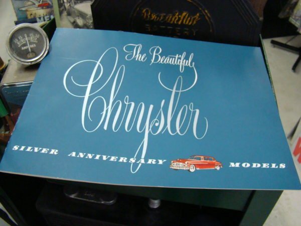 1949 Beautiful Chrysler Silver Anniversary Models Booklet