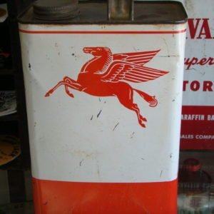 Mobiloil Pegasus Rare Unmarked Can, One Gallon