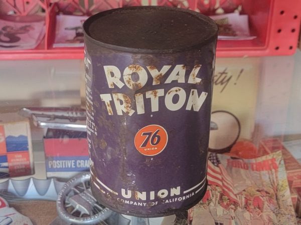 Union 76 Royal Triton Motor Oil Can Back