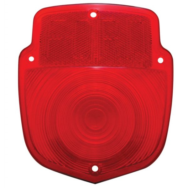 1953-56 Tail Lamp Lens Replacement Red Plastic FORD