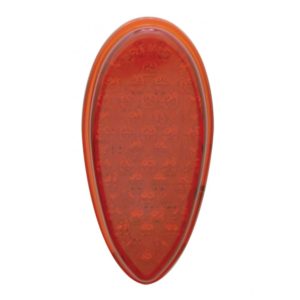 1938-39 Tail Lamp Lens Replacement, Red LED