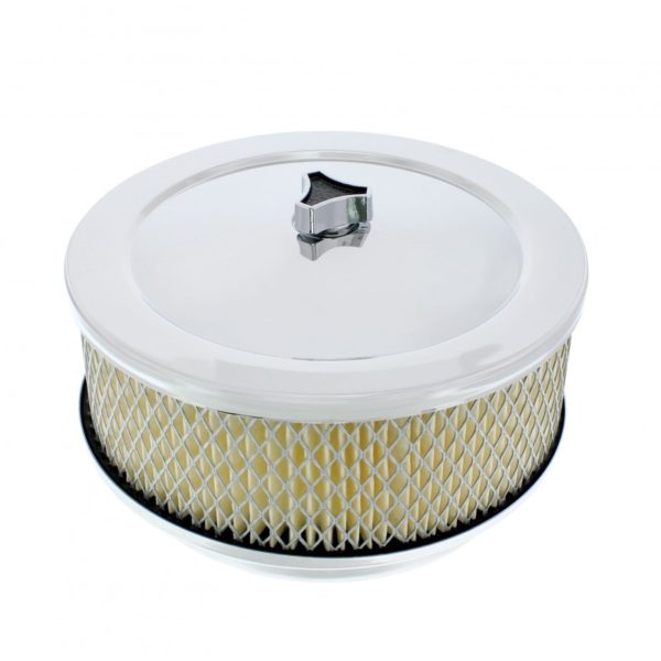 Air Cleaner, Classic Chrome 6-3/8”