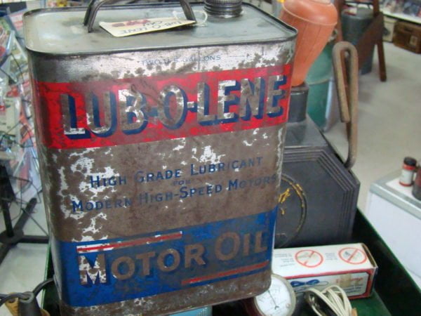 Lub-O-Lene Motor Oil Can Back