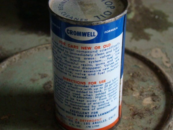 Cromwell Upper Cylinder Cleaner & Lubricant Can Back