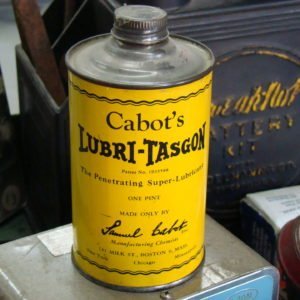 Cabots Lubri-Tasgon Cone-Top Can, New Old Stock