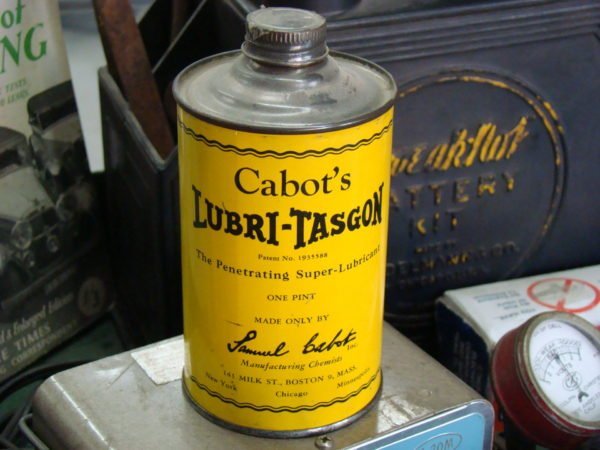 Cabots Lubri-Tasgon Cone-Top Can, New Old Stock