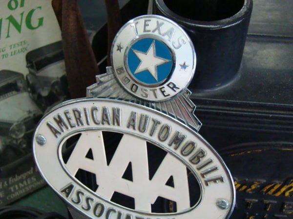 American Automobile Association Texas Booster License Plate Topper Top